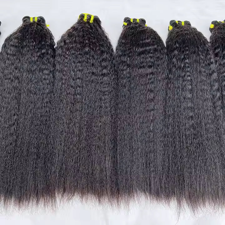 10A Kinky Straight Human Hair Bundles