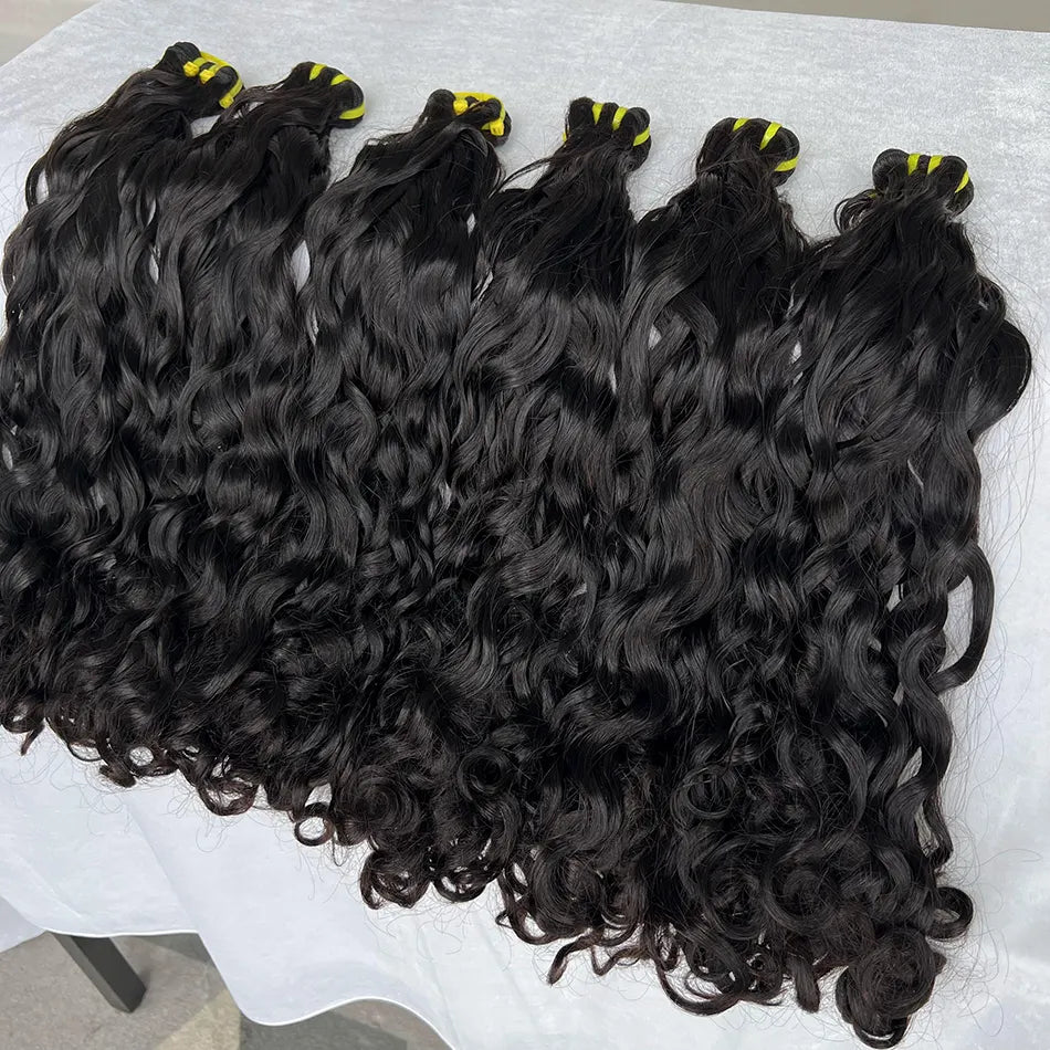 Raw Water Wave Vietnamese Double Drawn Human Hair