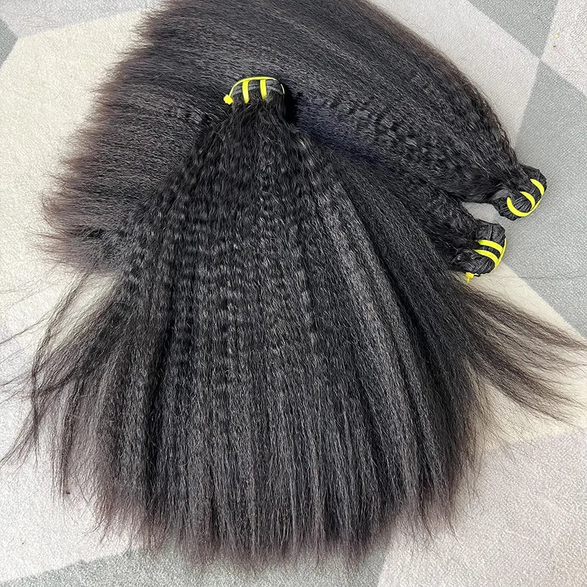 10A Kinky Straight Human Hair Bundles