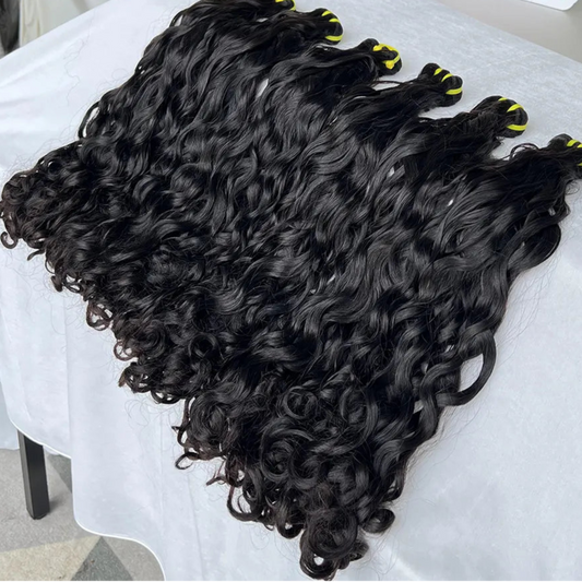 Raw Water Wave Vietnamese Double Drawn Human Hair